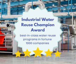 industrial water reuse champion award graphic