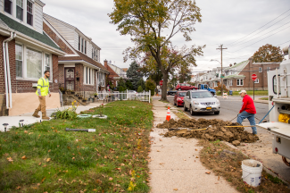 The Lead and Copper Rule Improvements could require the Philadelphia Water Department to dig up over 20,000 lead water lines, like this one in Germantown. Photo by JPG Photo.