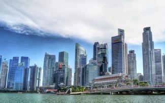 Singapore skyline landscape