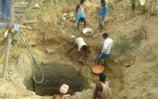 digging of a well